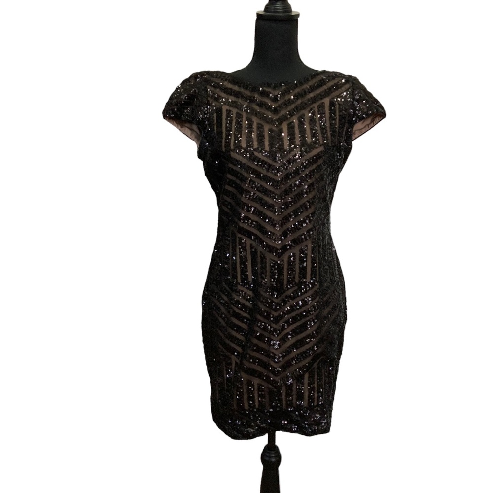 Dress the Population Sequin Cocktail Dress